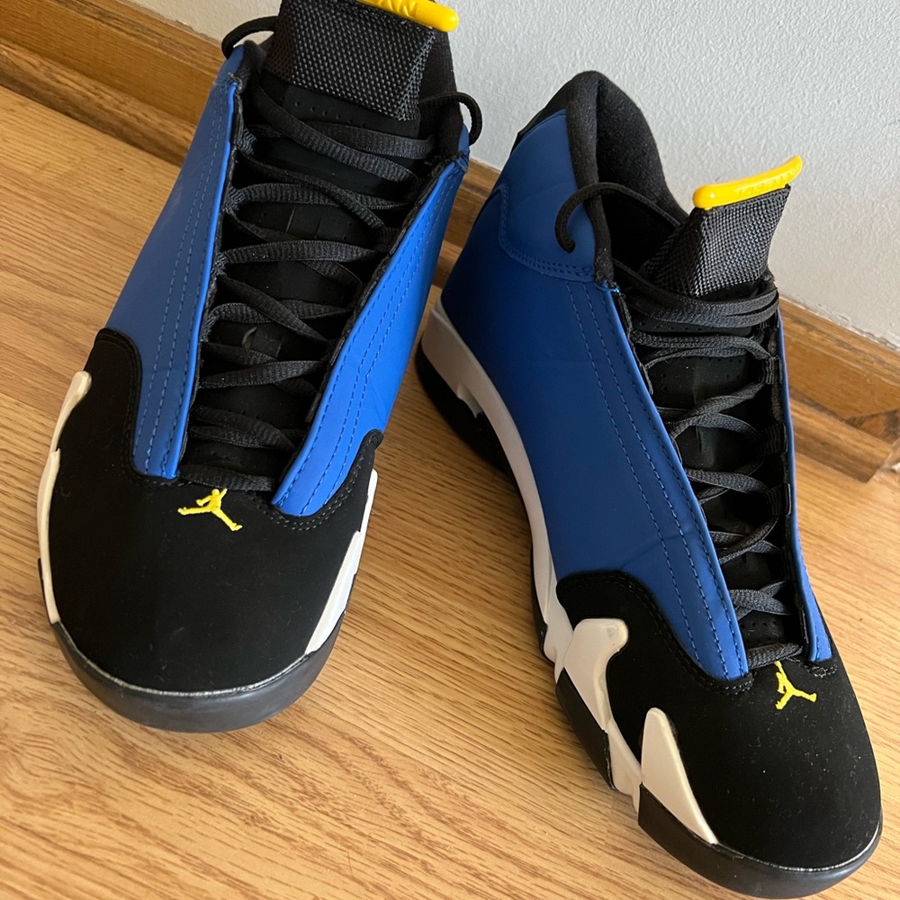 Size 7 Nike Air Jordan XIV 14 Retro “Laney” varsity royal blue